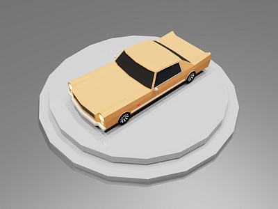 Lowpoly 3D car model 3d 3d car 3d car modeling branding logo maya motion graphics