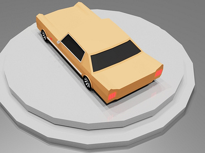 Lowpoly 3D car model