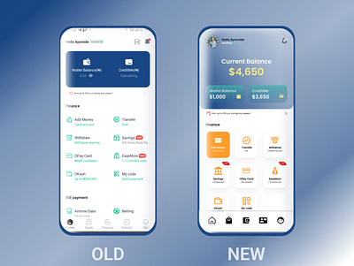 Opay | Online Banking | Re-design finance landign page online banking redesign ui