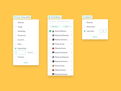 Smartbnb filters dashboard date dropdown filter host smartbnb