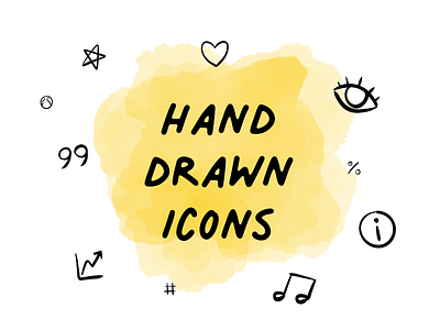 Hand drawn icons