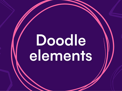 Doodle elements design elements doodle elements hand drawn icon illustration vector