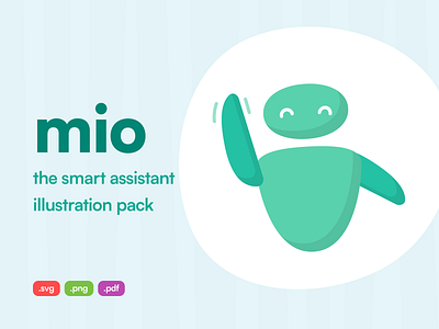 Mio - the smart assistant illustration pack