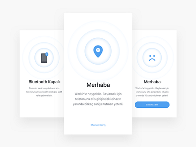 Onboarding screens