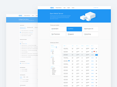 O2V2 dashboard hosting material design server tool web design