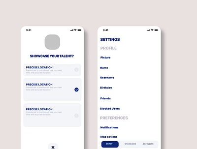 Daily UI Day#07 Settings app design ui