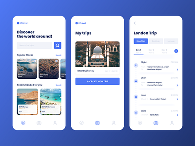 Travel App android app ios travel trip ui