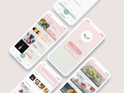 CIBO - Food waste app app design food food waste mobile mobile app on boarding ui ui design ux