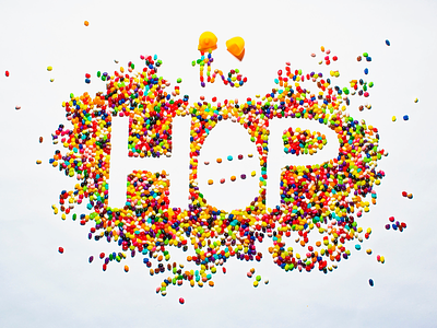 The Hop branding food jellybean