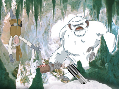 wampa character design illustration star wars