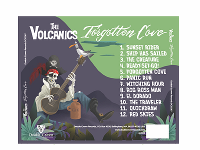 Volcanics album art pt2 album art design illustration pirate