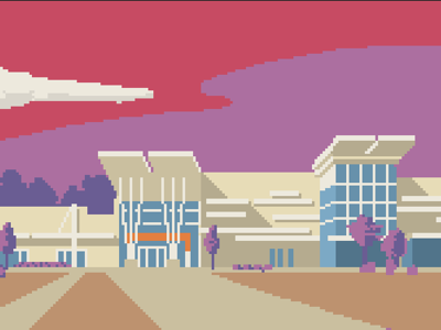 8 bit Elevation Ballantyne 8 bit design illustration