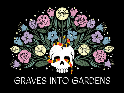 Graves Into Gardens design illustration