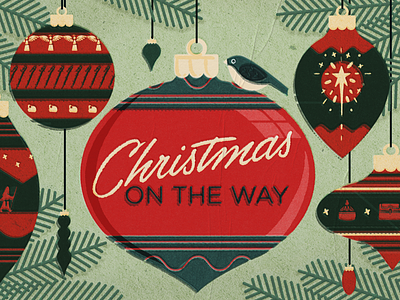 Christmas on the Way branding christmas design illustration