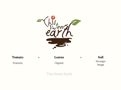 This sweet earth Branding concept branding design flat graphicdesign green illustration organic organic food typography vector