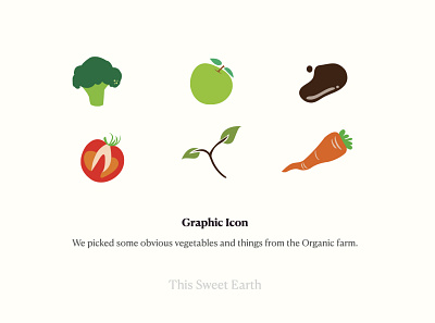 This sweet earth branding icons branding design flat graphicdesign illustration vector