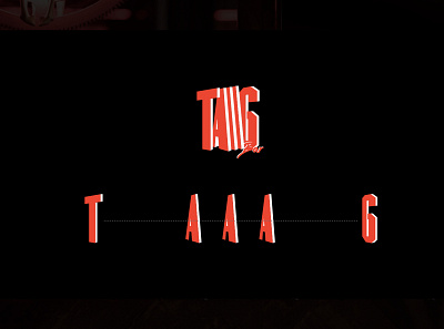 Taaag Bar Branding branding design flat logo typography vector