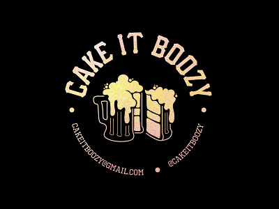 Cake It Boozy branding graphic design logo