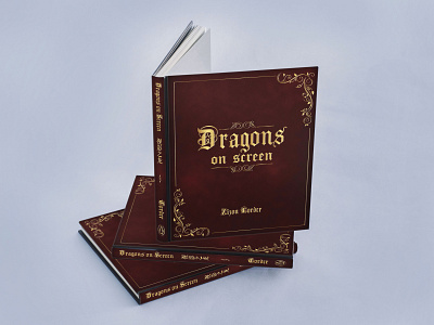 Dragons on Screen assignment book cover book design