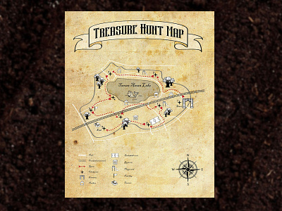 Treasure Map graphic design map