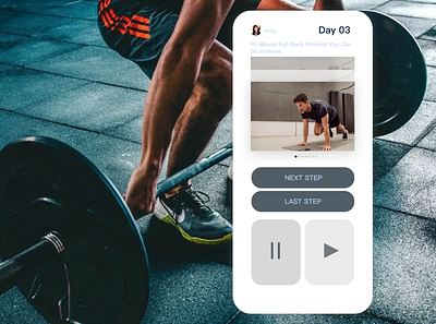 DailyUI 062 Workout of the day dailyui graphic design ui ux
