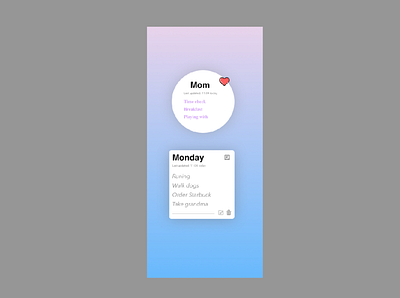 DailyUI 065 - Notes Widget graphic design ui ux