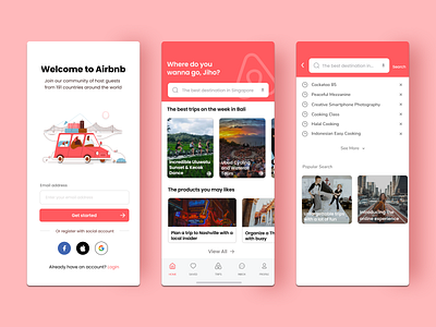 Airbnb: Re-design Apps app branding design product designer ui