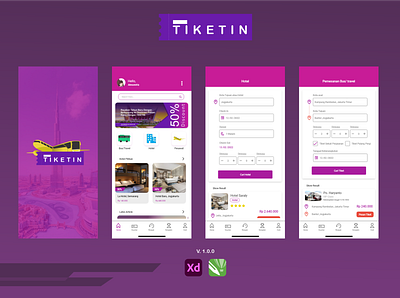 Online Booking and E-tiket App app graphic design ui ux