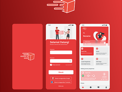 Delivery app app design ui