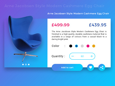 Ecommerce Product Cart UI Design ecommerce ecommerce ui elements product card design