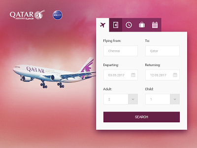 Redesign Concept - Qatar Airways airlines online booking qatar redesign concept