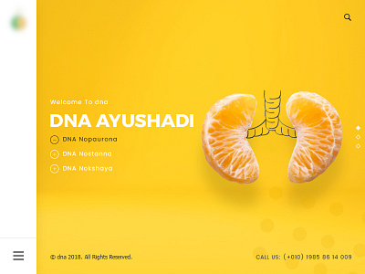 DNA Homepage - WIP (slider 01) clean dna dna ayushadi homepage medical modern web layout ui uiux ux web web design