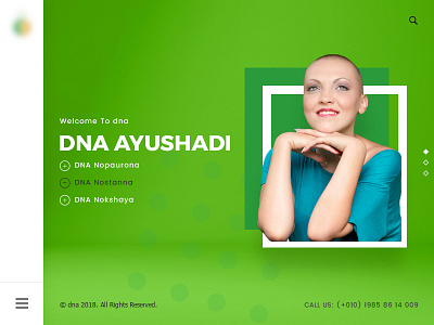 DNA Homepage - WIP (slider 02) ayushadi clean dna medical modern layout ui ux uxui web web design web layout