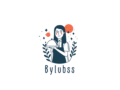 bylubss | food logo design design food logo graphic design logo