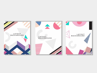 Memphis cover layout design abstract abstract design background colorful cover decoration geometric graphic design illustration interior layout painting pastel pastel color shape vintage wallpaper