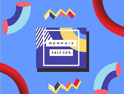 Memphis abstract design layout abstract background colorful cover geometric layout memphis shape wallpaper