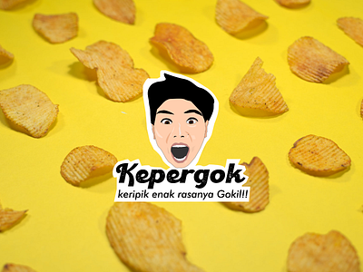 Kepergok Chips app branding design graphic design illustration logo typography ui ux vector