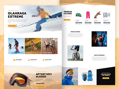 Extreme Sport Web Design design elementor templates ui ux web