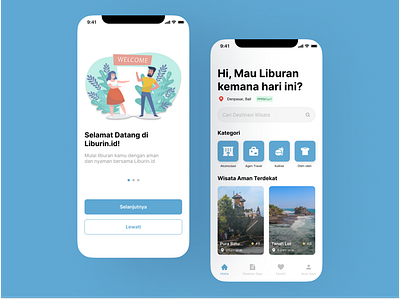 Liburin.id - Travel Mobile Apps app design ui ux