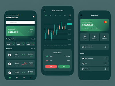 Stocks Mobile App | Jual Beli Saham Mobile App app branding design graphic design illustration logo mobile motion graphics stocks top up buying power topup typography ui ui design uiux design user experience user interface ux ux design vector