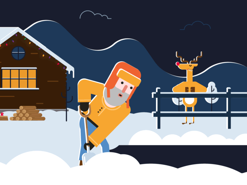 Christmas Business Rewards animation christmas motion motion graphics reindeer santa claus