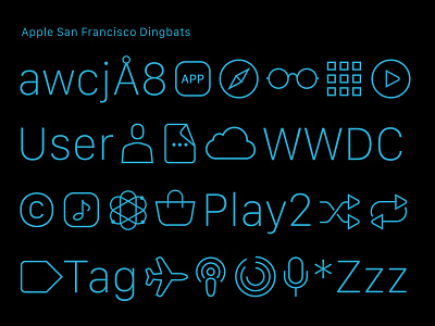 Iconwerk WWDC Dingbats dingbats iconwerk wwdc