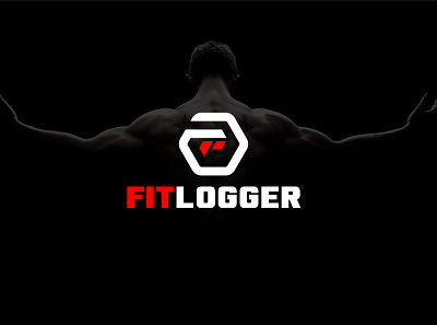 Fit Logger branding design illustrator logo modern typography vector