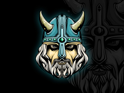 Viking Head Logo artwork design esportlogo game gamers gaming graphic design head icon illustration logo logo gaming merchandise tshirt design vector viking viking tribal vikinglogo