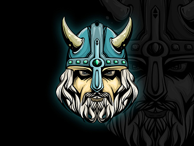 Viking Head Logo