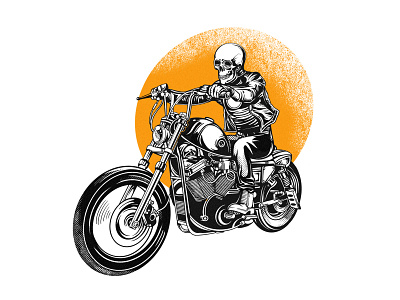 Biker demon illustration artwork automotive biker brotherhood design dusk graphic design illustration merchandise monster motorcycle skull tshirt design vector