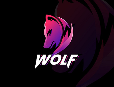 Wolf Logo branding design esport esport logo graphic design illustration logo logo inspiration tshirt design vector wolf wolf logo