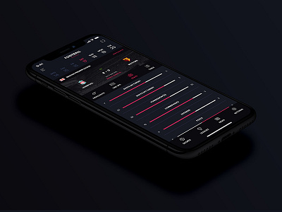 Live Sport Scores App Concept. app concept app design football ios ios app concept soccer sport ui ui design