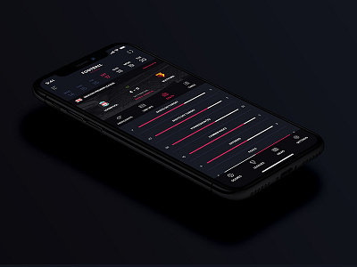 Live Sport Scores App Concept.