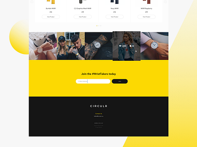 Circulr Homepage Concept